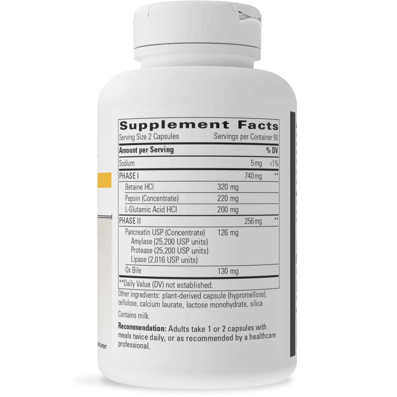 Panplex 2-Phase Supplement Facts