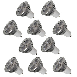 10pcs 3W GU10/E27/E14/GU5.3 LED Spotlight 250LM Warm/Cool White for Kitchen - iDeliverd