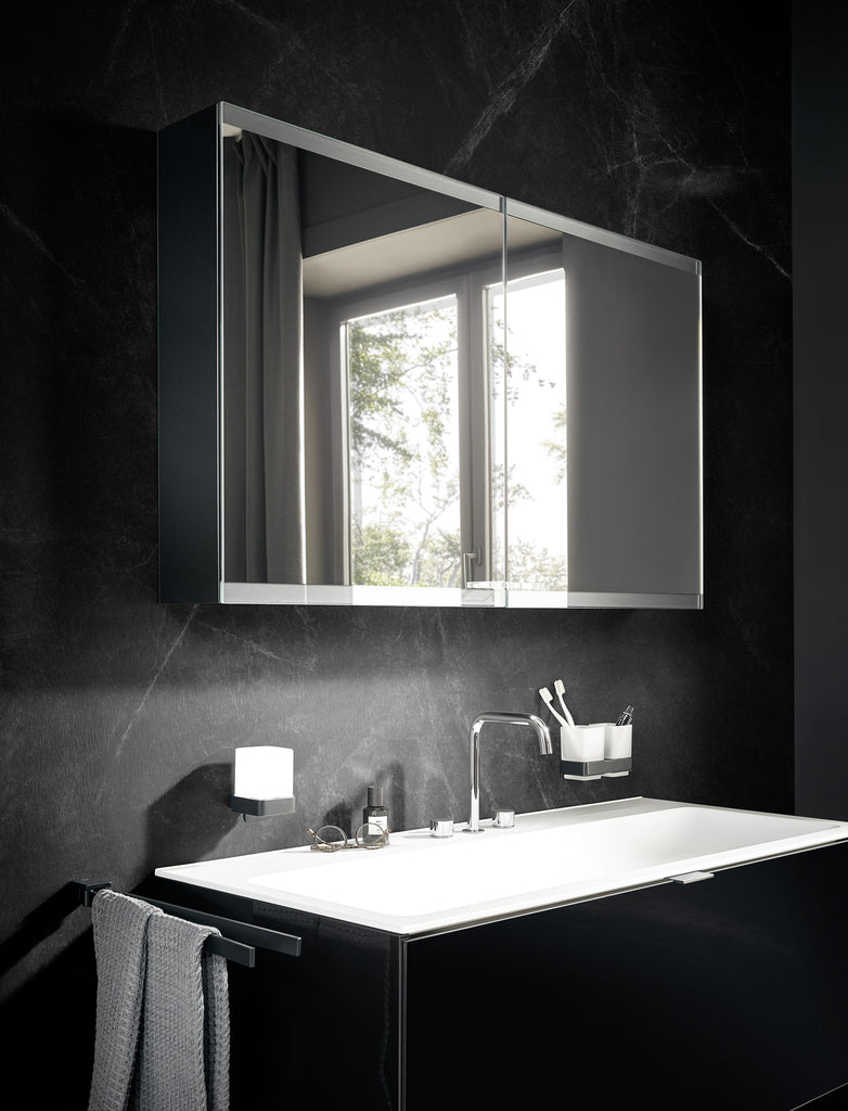 emco evo black bathroom set