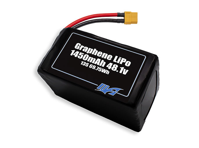 Graphene LiPo 1450mAh 13S 48.1v Battery Pack