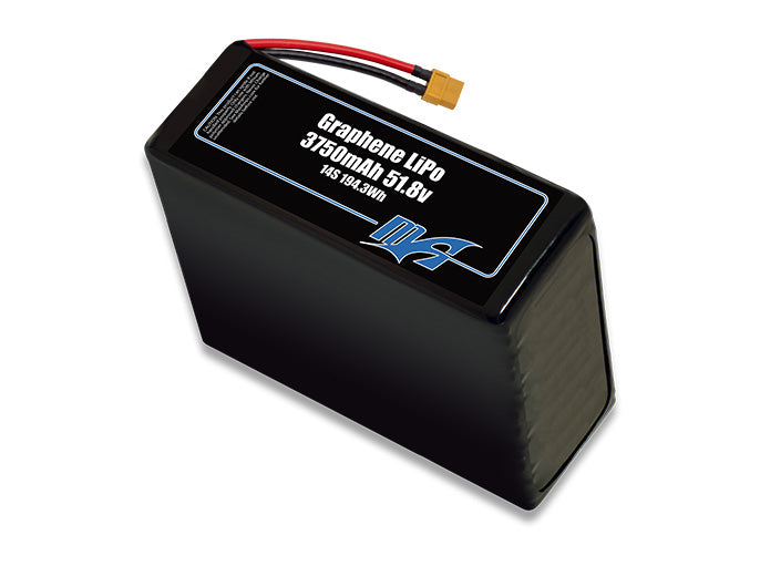 Graphene LiPo 3750mAh 14S 51.8v Battery Pack