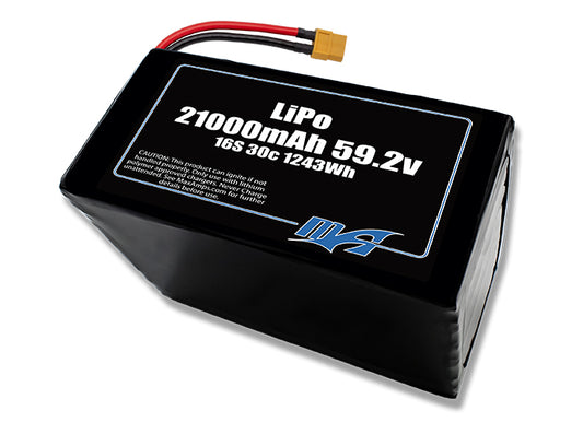 LiPo 21000 16S 59.2v Battery Pack