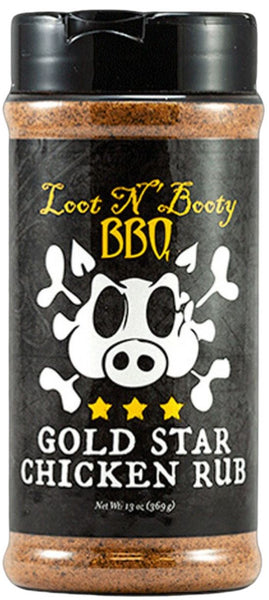 Loot N’Booty Bbq Gold Star Chicken Rub - Speciale per il pollo