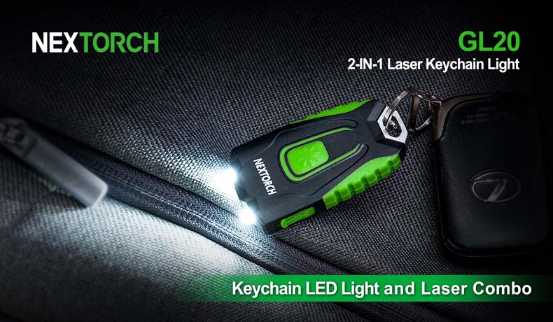 NEXTORCH | GL20 - Torcia portachiavi con laser