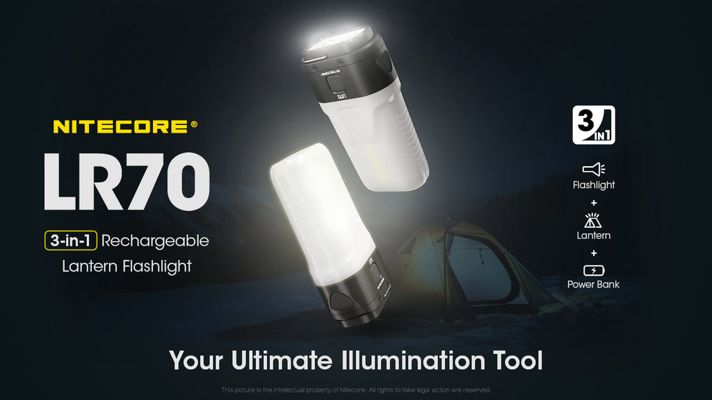 NITECORE | LR70 - Lanterna versatile da 400 - 3000 Lumens