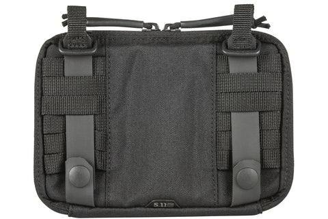 dettaglio del retro del sistema flex di 5.11 sulla tasca Flex Admin Pouch