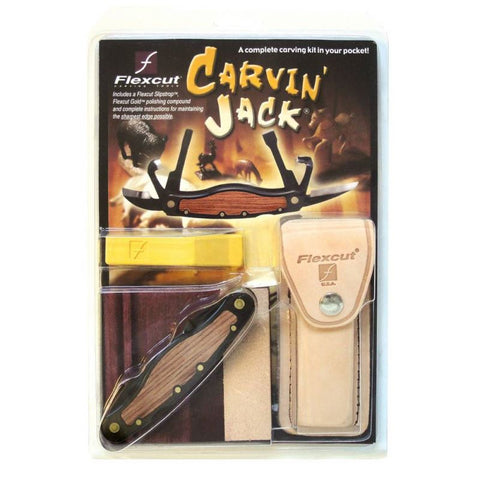 Confezione del Carvin' Jack di Flexcut con tutti gli accessori