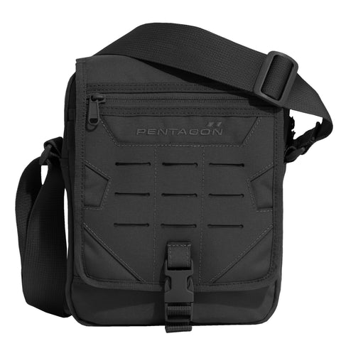 messenger bag di pengagon nero chiuso