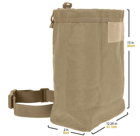 Mega rollypoly khaki maxpedition aperta con dimensioni