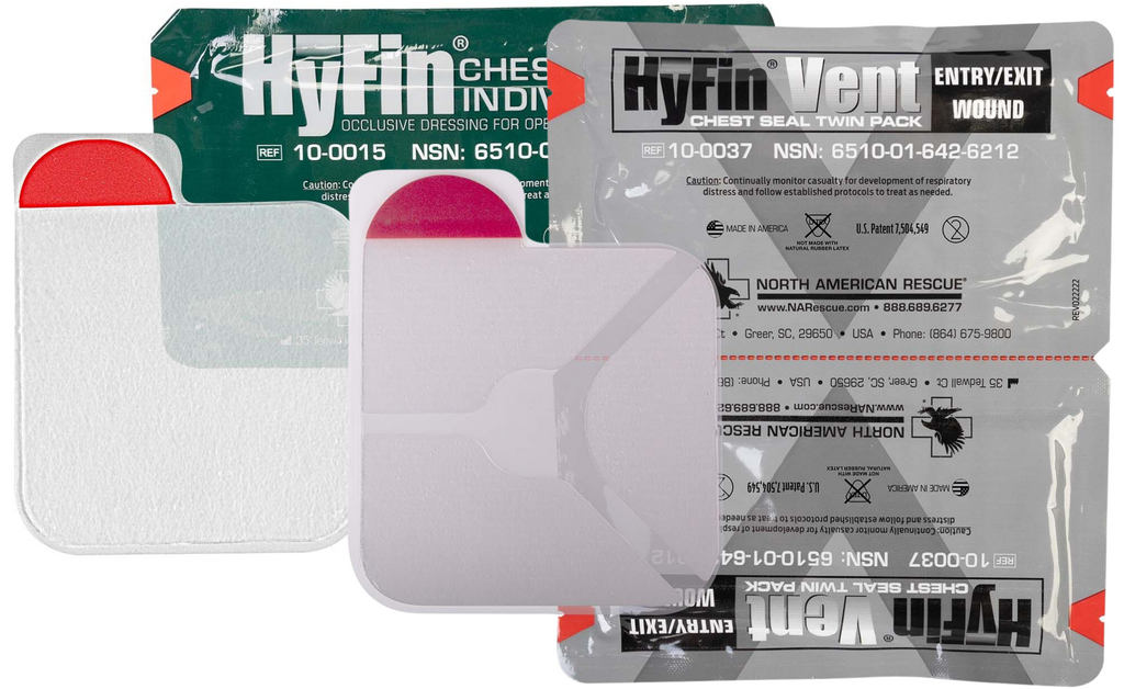 NORTH AMERICAN RESCUE | HyFin Chest Seal - Sigillo toracico