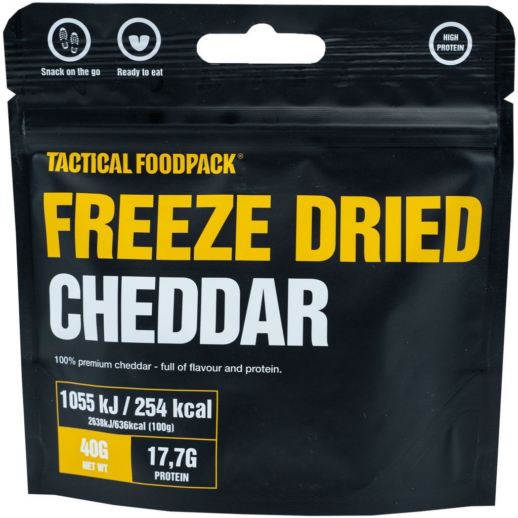 Tactical Foodpack | Freeze-Dried Cheddar Snacks 40g - Snack al formaggio Cheddar