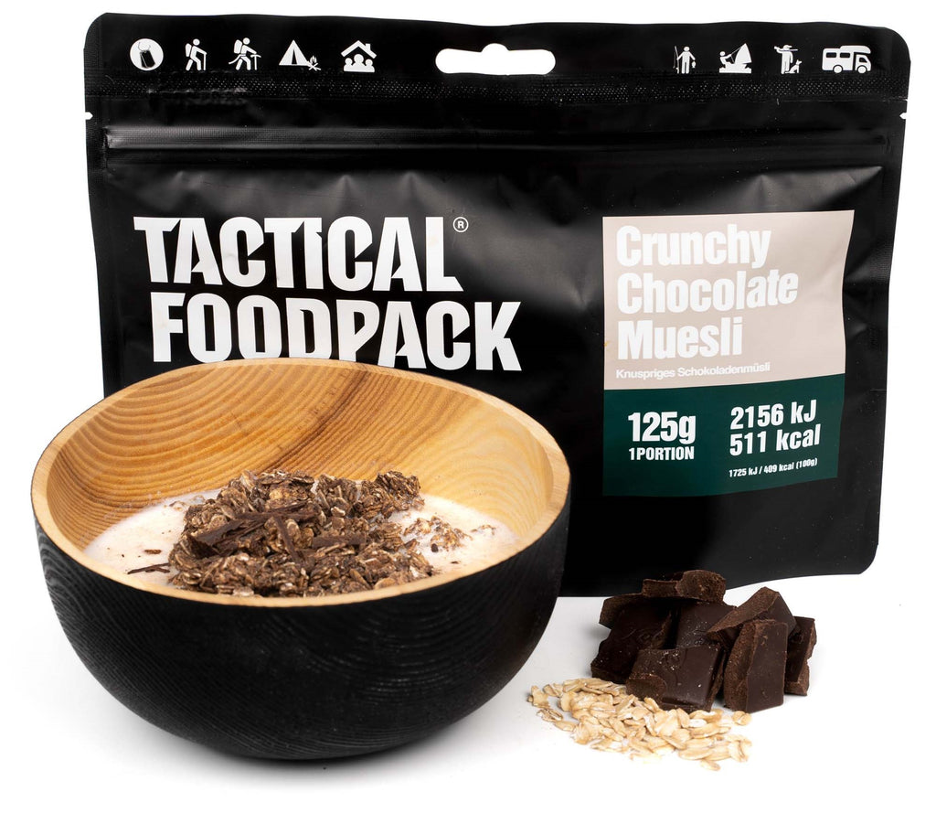 Tactical Foodpack | Crunchy Chocolate Muesli 125g - Musli croccante al cioccolato