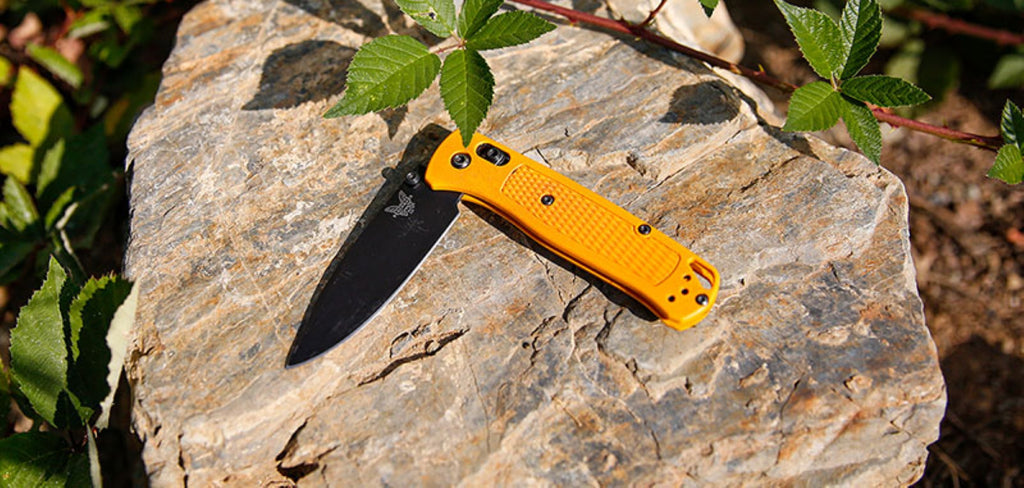 BENCHMADE | BUGOUT AMBER YELLOW LIMITED - Coltello chiudibile EDC