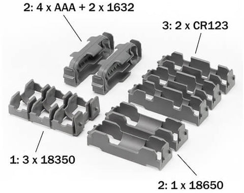 kit misto di inserti per batterie compatibile con il cellvault 5m di Thyrm