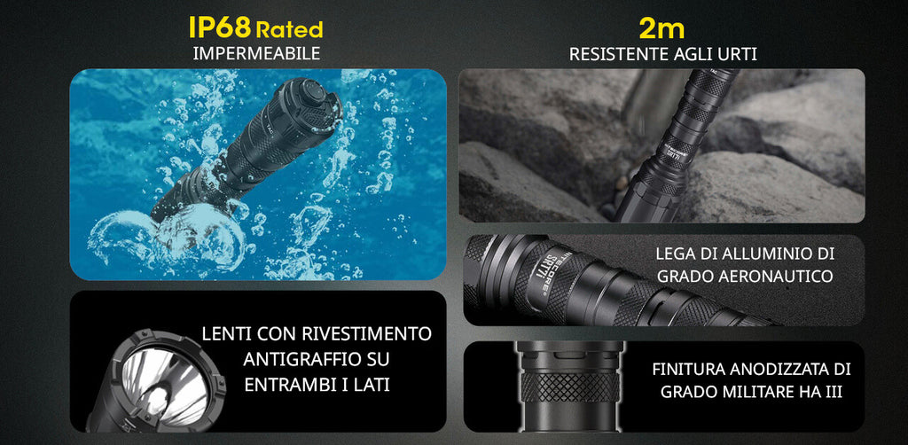 NITECORE | SRT7i - Torcia Palmare 3000 Lumens