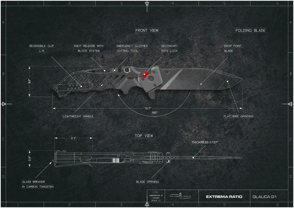 EXTREMA RATIO | GLAUCA G1 - Coltello chiudibile EDC