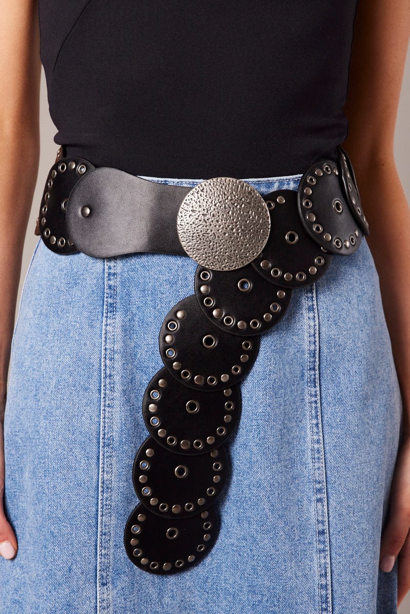 WALLET WORLD Fabric Women's Linked Chain Design Elastic Belt Adjustable  Ladies Dress Waist Belt Free Size Skirt Belts Casual Thin Waistband Belt  for