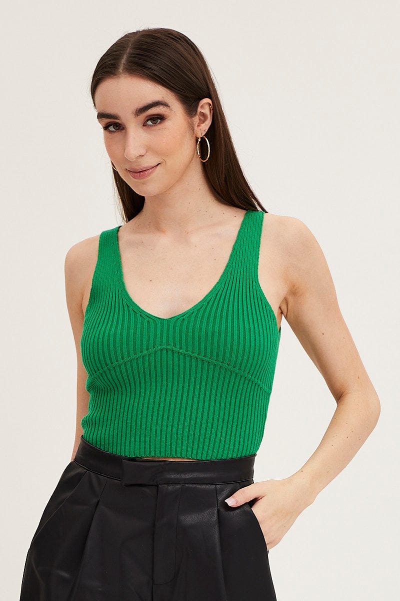 Color Block Sleeveless Crop Knit Top and Skirt Set – Just Cynt'n