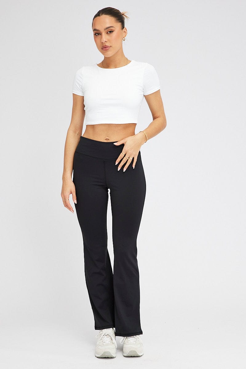 Topshop low rise wide leg jeans in white | ASOS