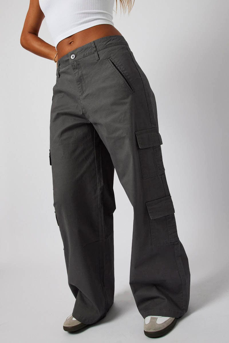 Women's Adjustable Straight Leg Cargo Pants  Cargo pants, 2000s fashion  trends, Cute crop tops