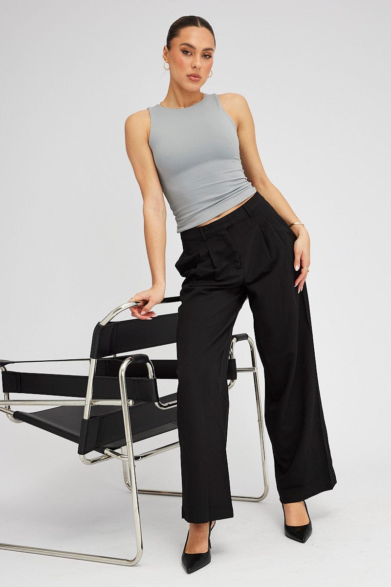 INC International Concepts Women's Wide Leg Linen Pants Deep Navy Size  12 Macys | eBay