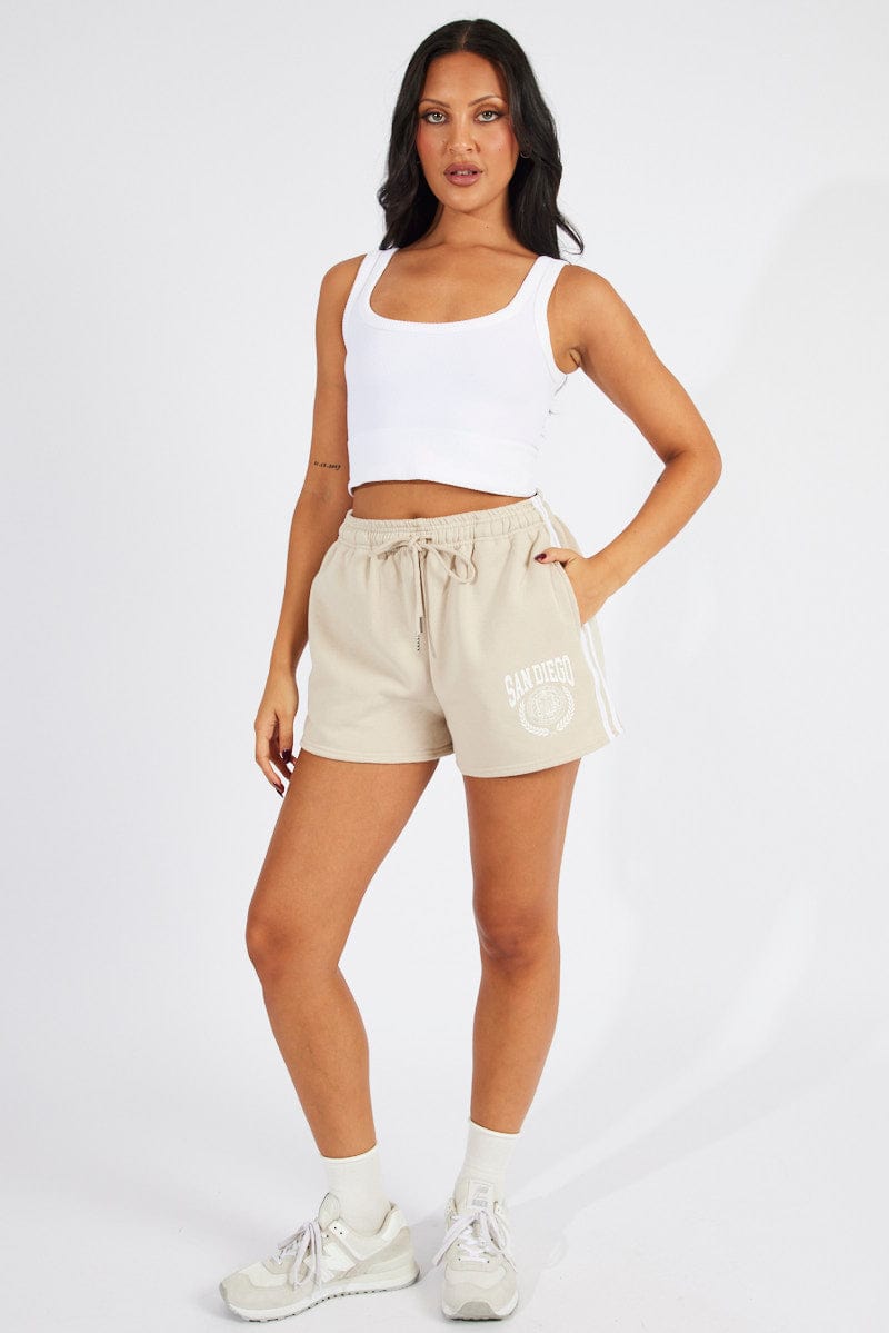 Sunwittafy Women´s Loose Style Sweat Shorts Summer High Waist