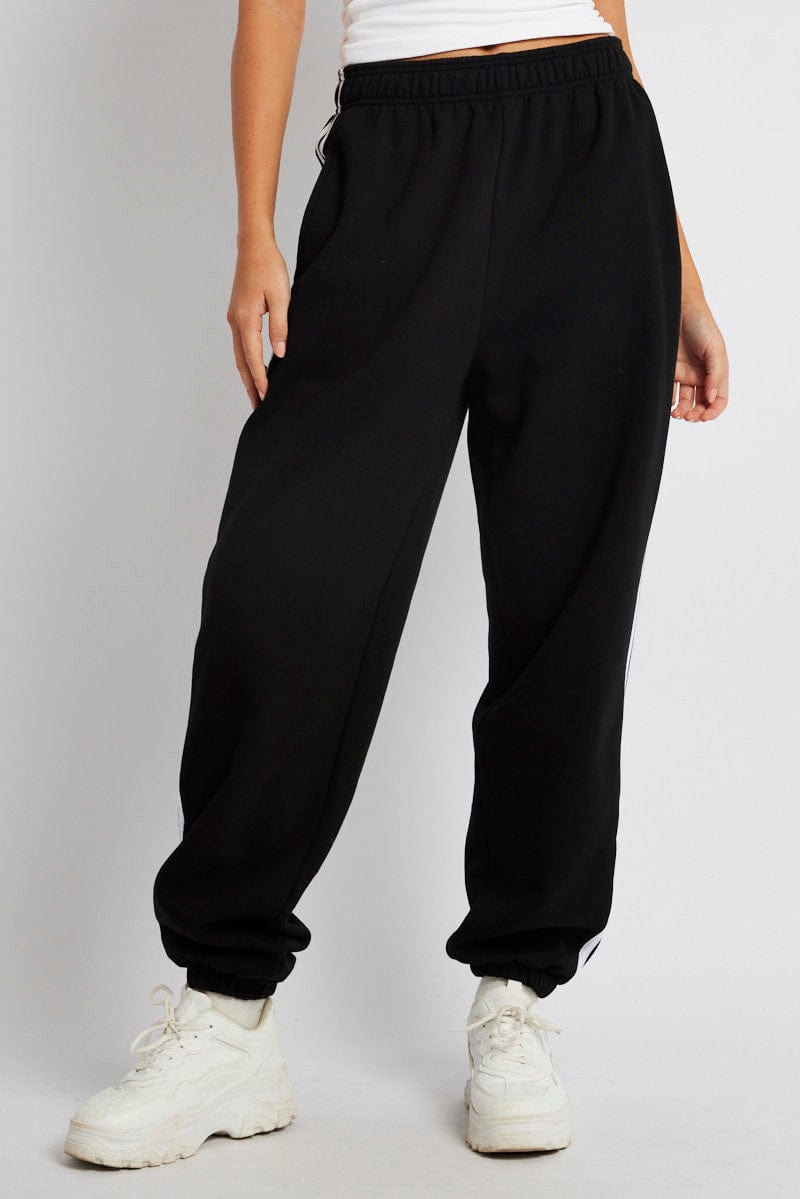 Women's Black Flowy Pants