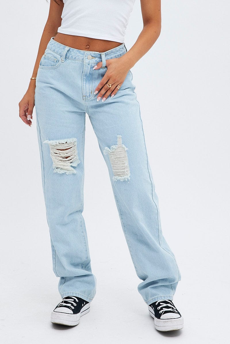 Denim Baggy Denim Jeans High rise