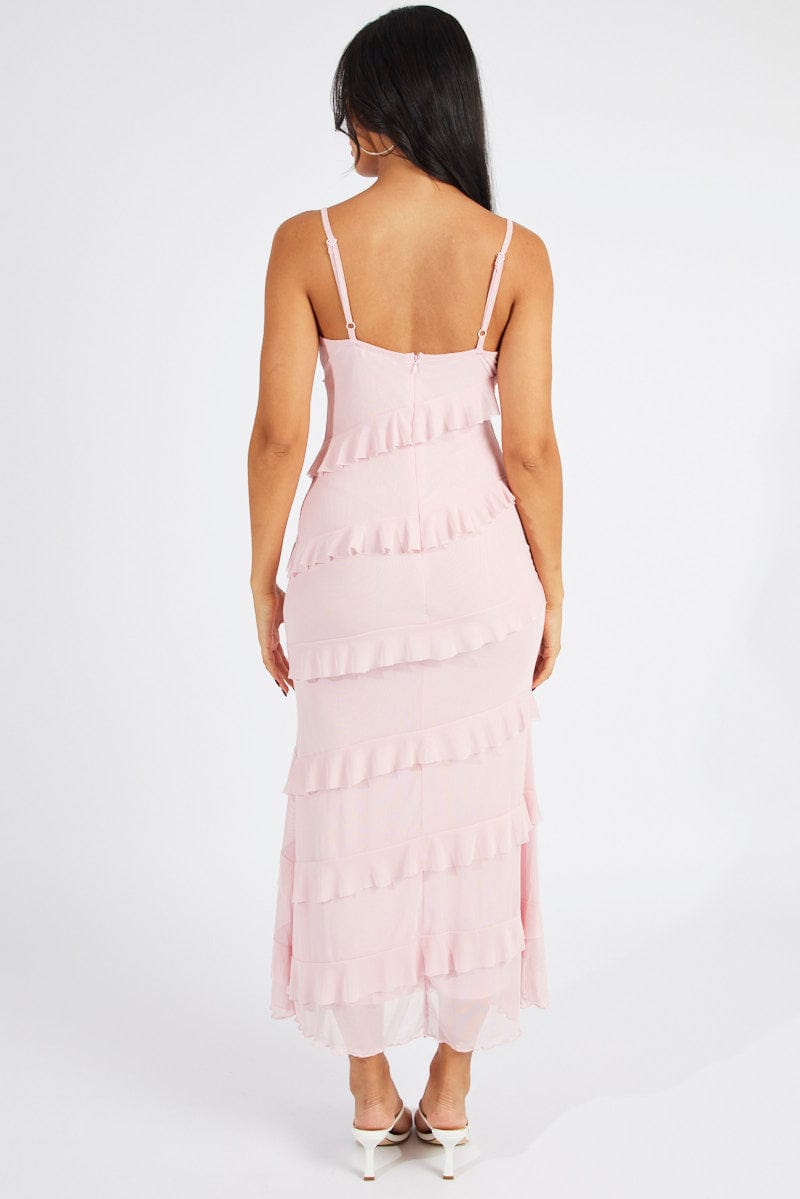 12+ Baby Pink Maxi Dress