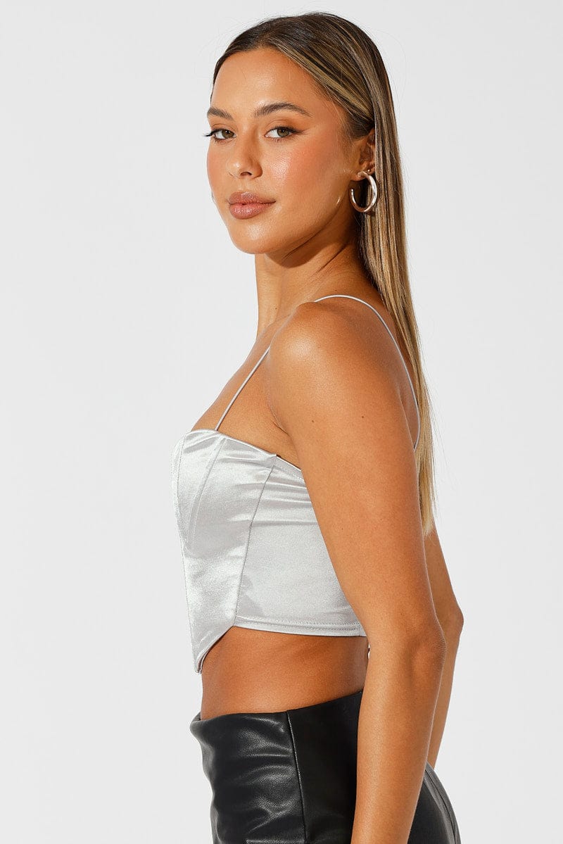 Crew Neck Crop Top - Ready-to-Wear 1AB8BF