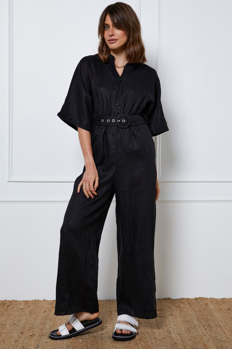 ally denim jumpsuit