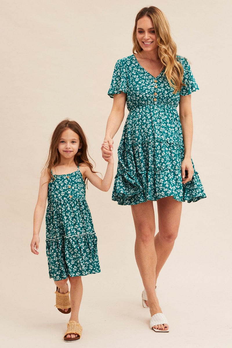 Ditsy Floral Matching Mommy & Me Dress, Matching Dresses, Family