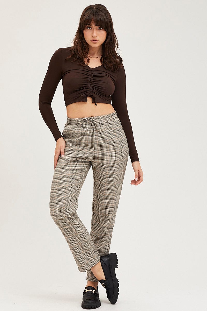 Check Pants For Women, Checked Pants Online