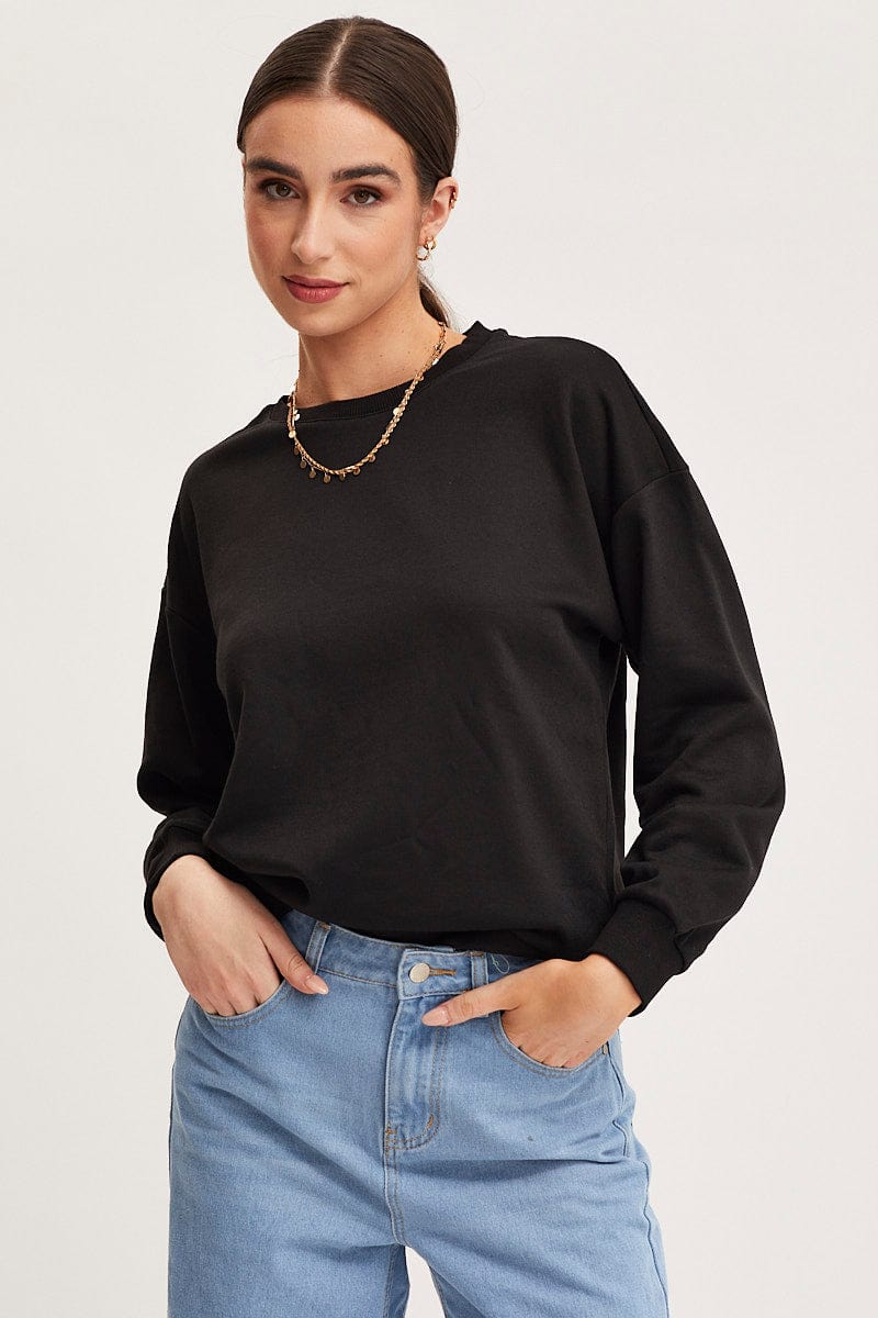 Women’s Black Sweat Oversized | Ally Fashion