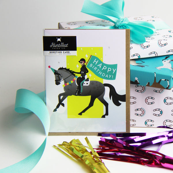 equestrian horse birthday card