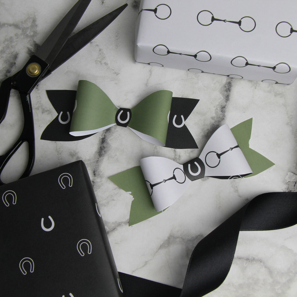 DIY How to make your own bows out of gift wrap scraps.