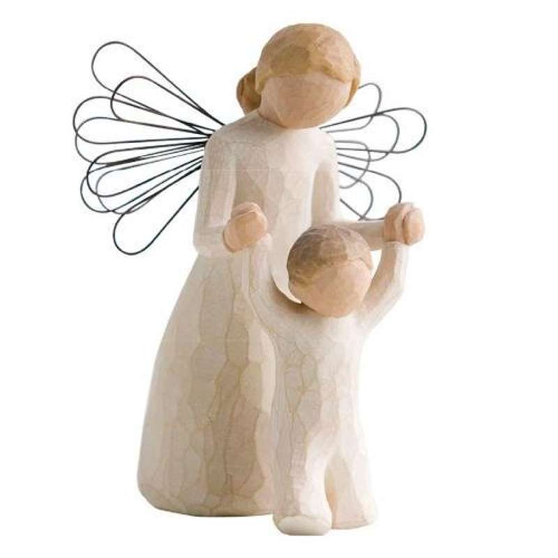 Billede af Willow Tree Guardian Angel Figur (engel med barn)