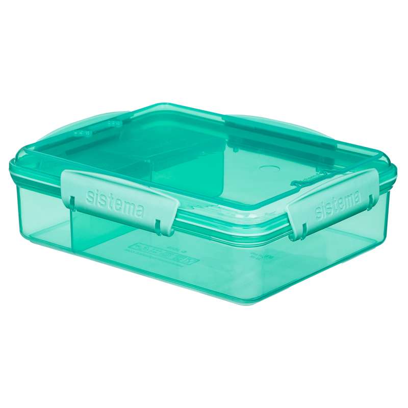 Billede af Sistema Madkasse - Snack Attack Duo Lunch - 975ml - Minty Teal