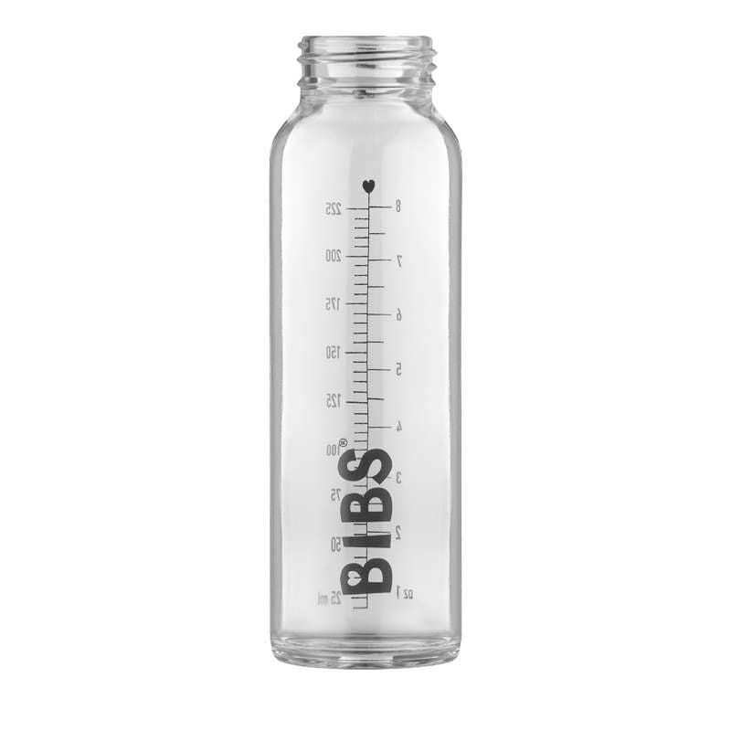 Billede af BIBS Bottle - Tilbehør - Stor Sutteflaske i Glas - 225 ml. hos Loukrudt