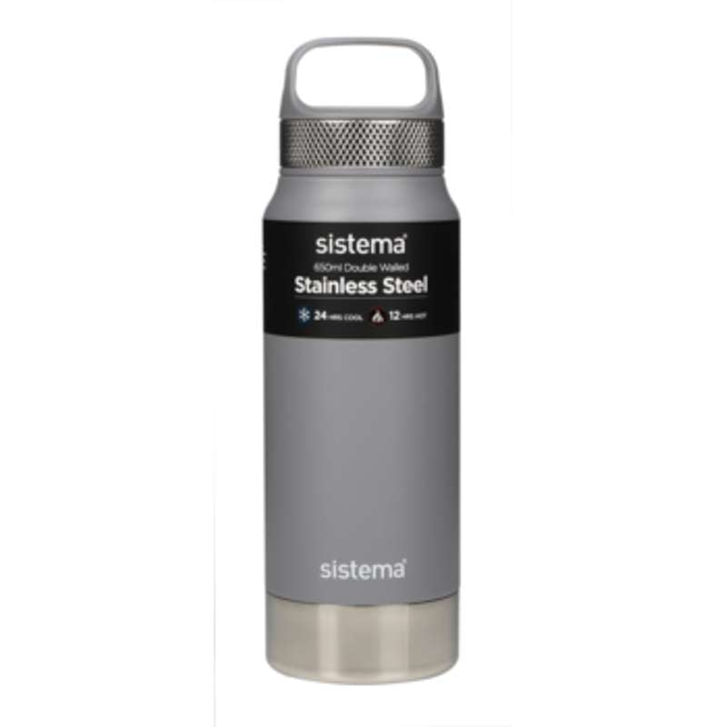 Billede af Sistema Termoflaske - Rustfrit Stål - 650ml - Grey