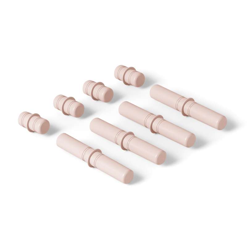 Billede af MODU 8 x Connector Pegs - Soft Rose