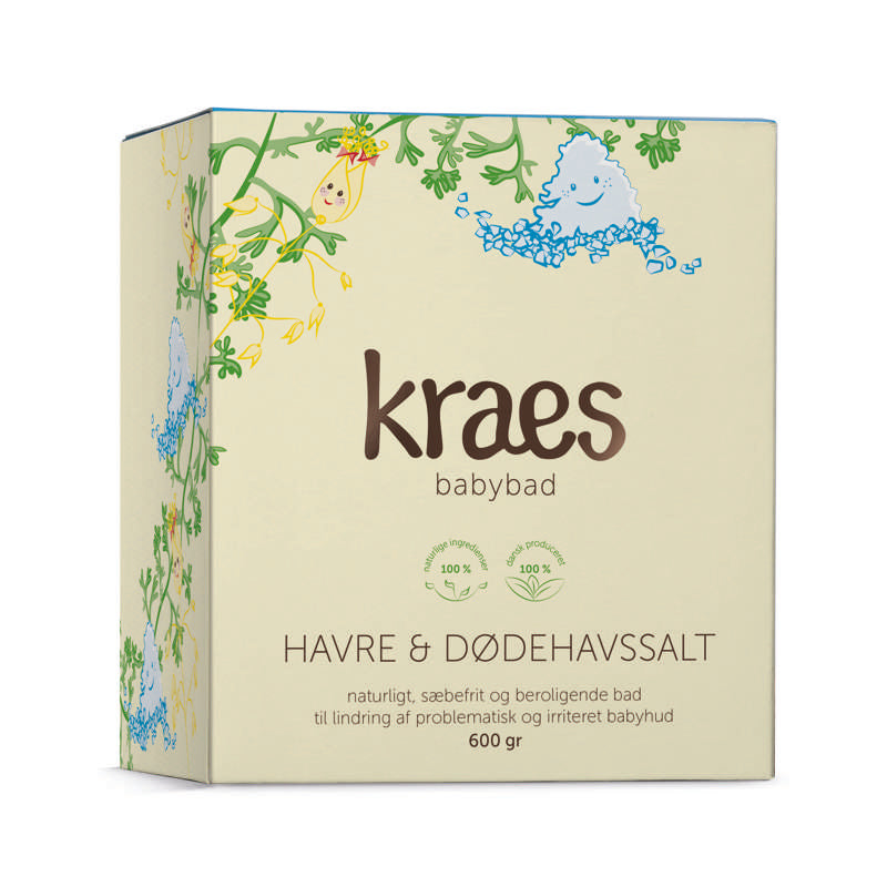 Billede af KRAES Babybad m. Havre og Dødehavssalt - 600g