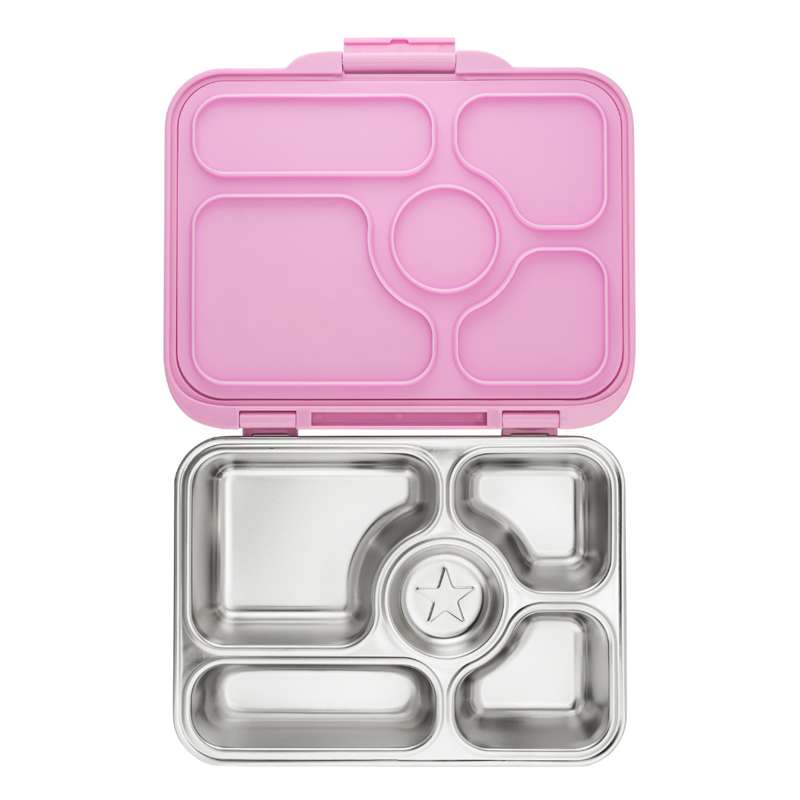 Billede af Yumbox Madkasse - Presto Stainless Steel - 5 rum - Rose Pink hos Loukrudt