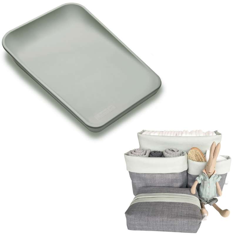 Leander Mattyâ¢ puslepude inkl. Loukrudt puslesæt – Sage Green / Dusty Mint