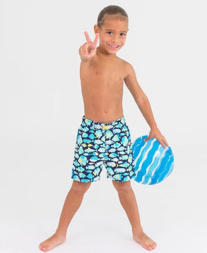 Fish Friends Swim Trunks - Diamonds and Dinosaurs Children's Boutique