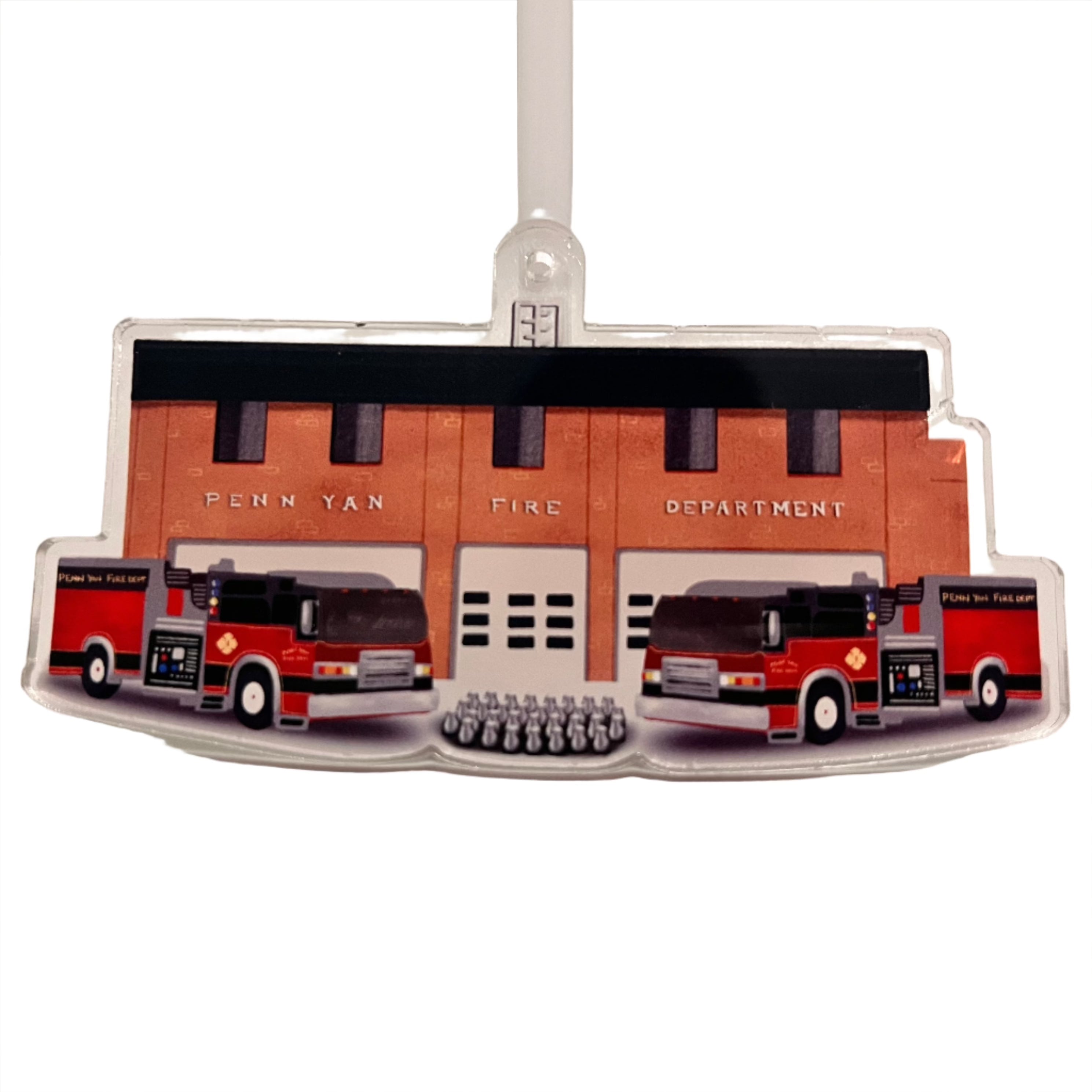 Penn Yan Fire Station Ornament/Suncatcher