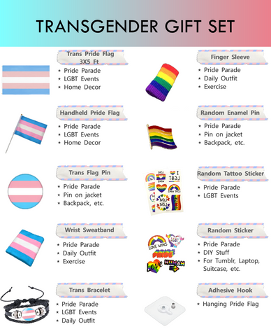 Handheld Trans Flag