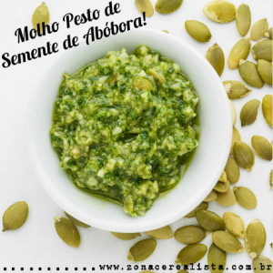 MOLHO PESTO DE SEMENTE DE ABÓBORA