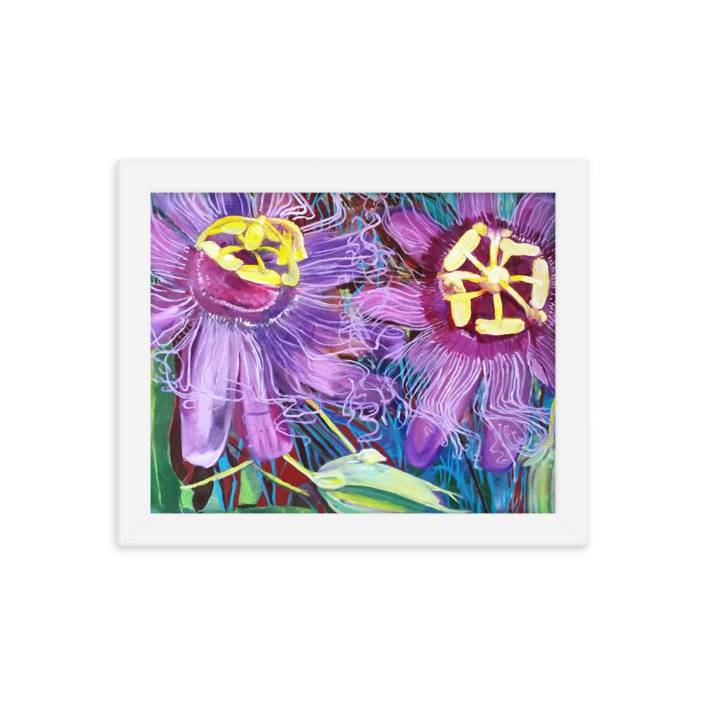 Passion Flowers (Framed Print)