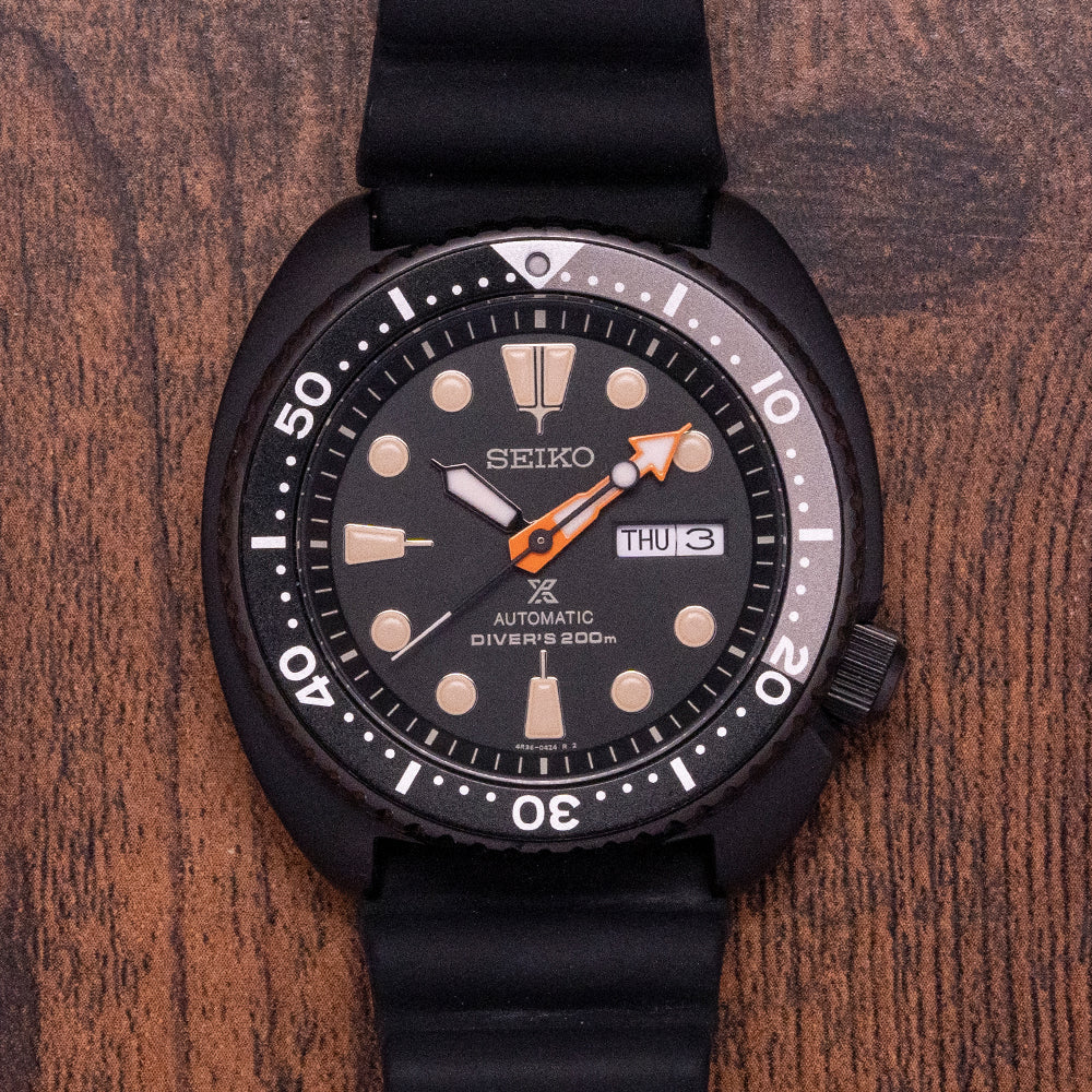 2018 Seiko Prospex “Ninja Turtle” Black Automatic SRPC49K1